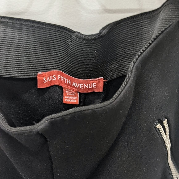 Moto style black leggings with zippers - S - Picture 4 of 5